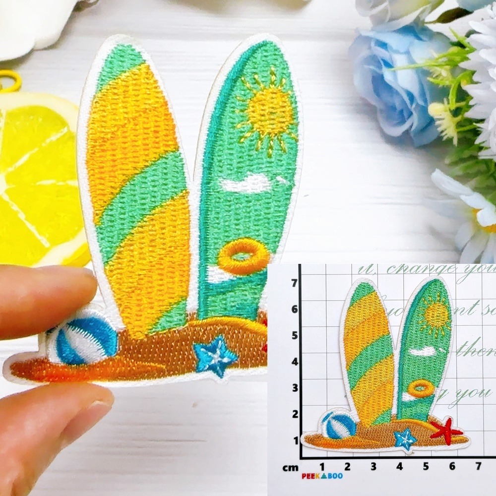 【皮卡布】u7｜衝浪｜海灘｜衝浪板布章｜臂章｜徽章｜補丁｜布貼｜燙布貼｜布貼紙｜刺繡布貼｜魔鬼氈布章｜刺繡臂章｜刺繡徽章-規格圖9