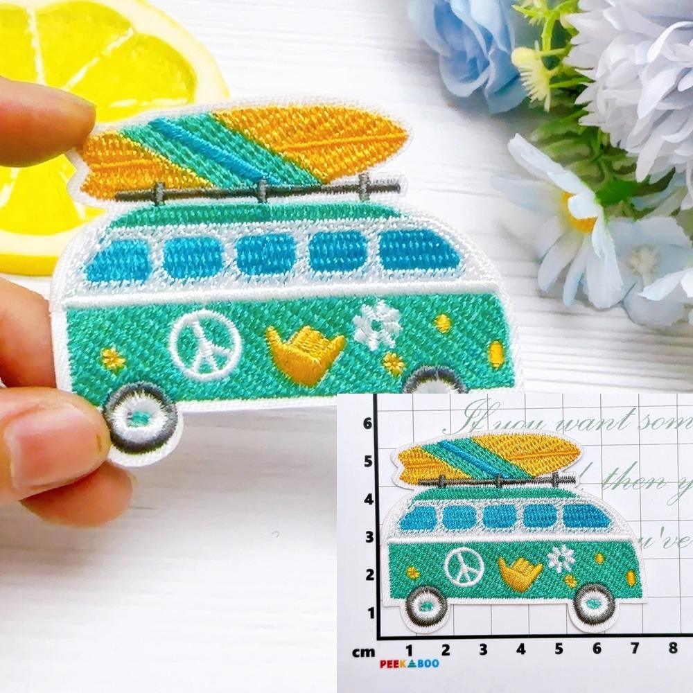 【皮卡布】u7｜衝浪｜海灘｜衝浪板布章｜臂章｜徽章｜補丁｜布貼｜燙布貼｜布貼紙｜刺繡布貼｜魔鬼氈布章｜刺繡臂章｜刺繡徽章-規格圖9