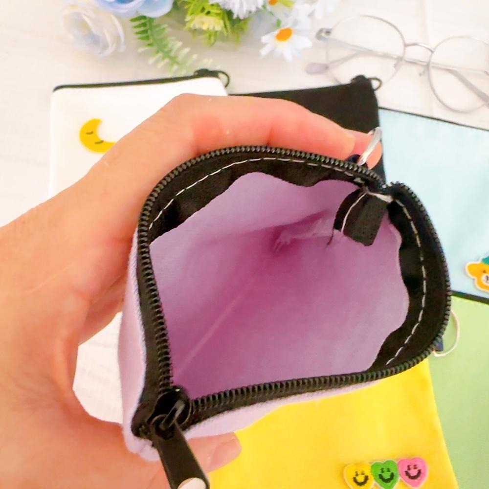 【皮卡布】空白袋 空白帆布零錢包 手繪空白零錢包 素面零錢包 素面DIY零錢包 布貼零錢包 衛生棉袋 塗鴨包 素面零錢包-細節圖4