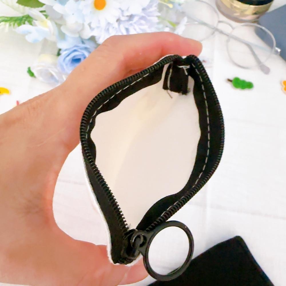 【皮卡布】空白袋 空白帆布零錢包 手繪空白零錢包 素面零錢包 素面DIY零錢包 布貼零錢包 衛生棉袋 塗鴨包 素面零錢包-細節圖6