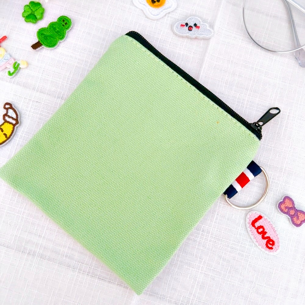 【皮卡布】空白袋 空白帆布零錢包 手繪空白零錢包 素面零錢包 素面DIY零錢包 布貼零錢包 衛生棉袋 塗鴨包 素面零錢包-規格圖9