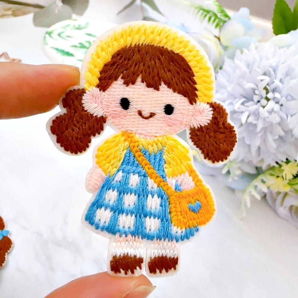 【皮卡布】CH8｜兔子布貼｜可愛布貼｜徽章｜燙布貼｜布貼｜布章｜刺繡布貼｜魔鬼氈布章｜Patch｜補丁｜垂耳兔｜臂章-細節圖3