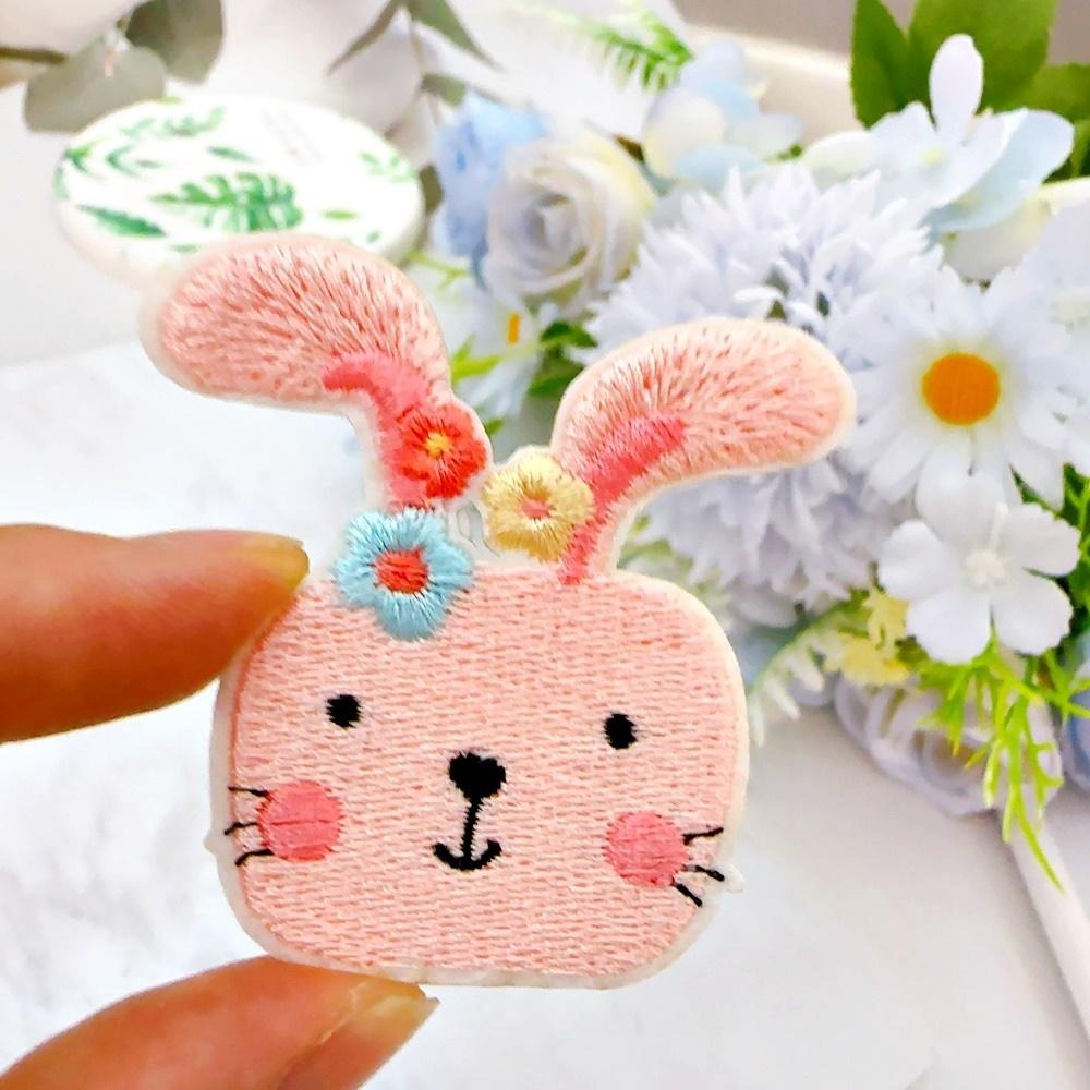 【皮卡布】CH8｜兔子布貼｜可愛布貼｜徽章｜燙布貼｜布貼｜布章｜刺繡布貼｜魔鬼氈布章｜Patch｜補丁｜垂耳兔｜臂章-細節圖7