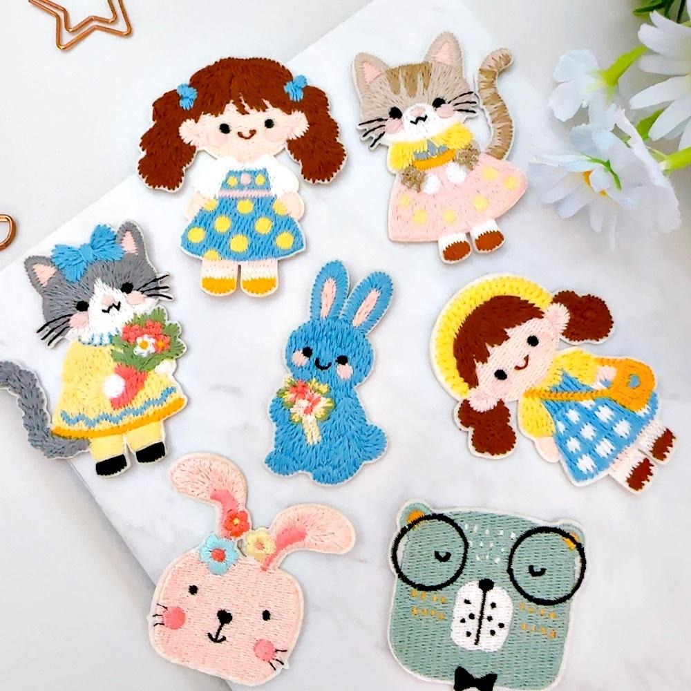 【皮卡布】CH8｜兔子布貼｜可愛布貼｜徽章｜燙布貼｜布貼｜布章｜刺繡布貼｜魔鬼氈布章｜Patch｜補丁｜垂耳兔｜臂章-細節圖9