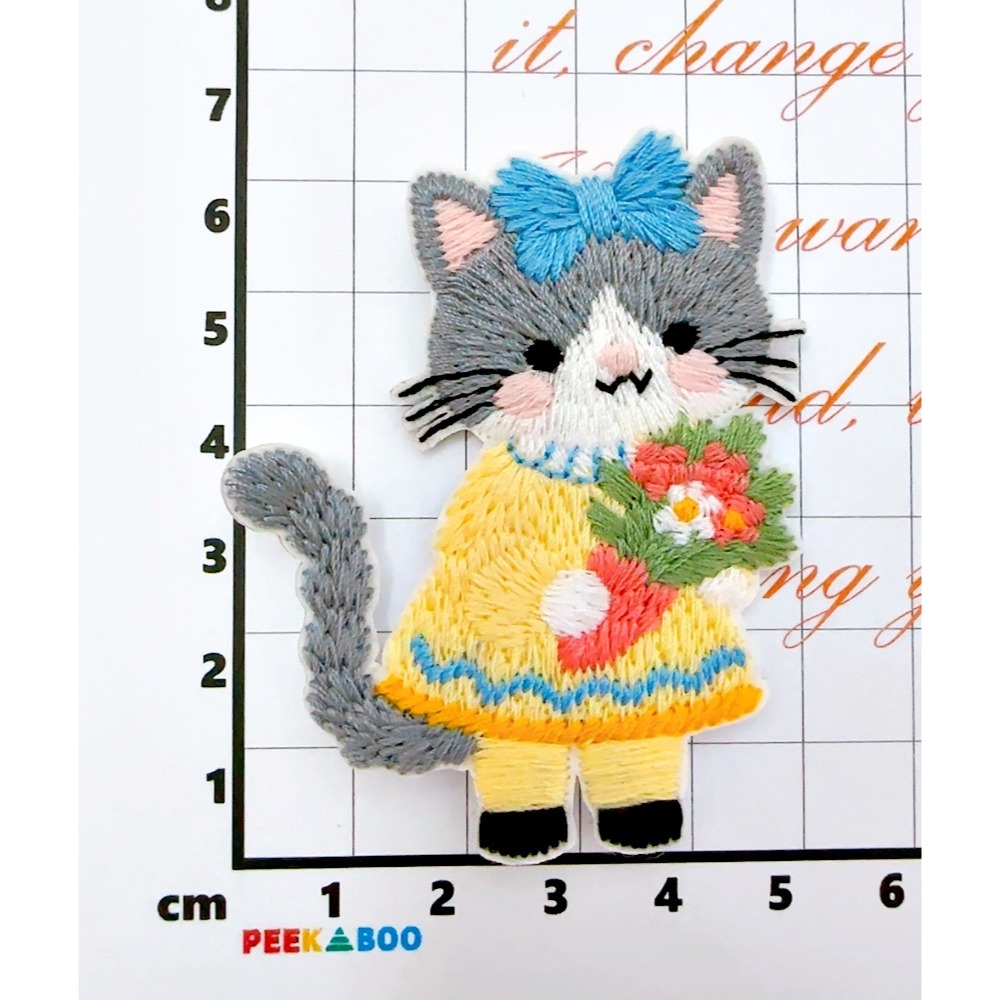 【皮卡布】CH8｜兔子布貼｜可愛布貼｜徽章｜燙布貼｜布貼｜布章｜刺繡布貼｜魔鬼氈布章｜Patch｜補丁｜垂耳兔｜臂章-規格圖9