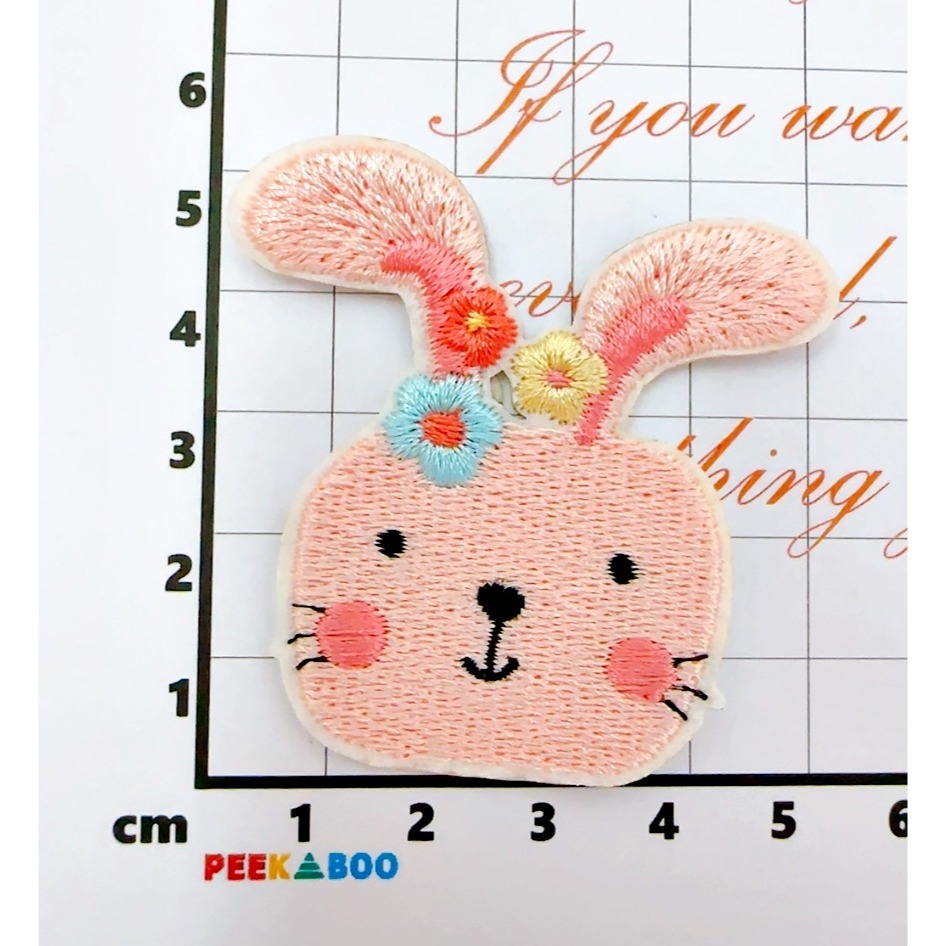 【皮卡布】CH8｜兔子布貼｜可愛布貼｜徽章｜燙布貼｜布貼｜布章｜刺繡布貼｜魔鬼氈布章｜Patch｜補丁｜垂耳兔｜臂章-規格圖9