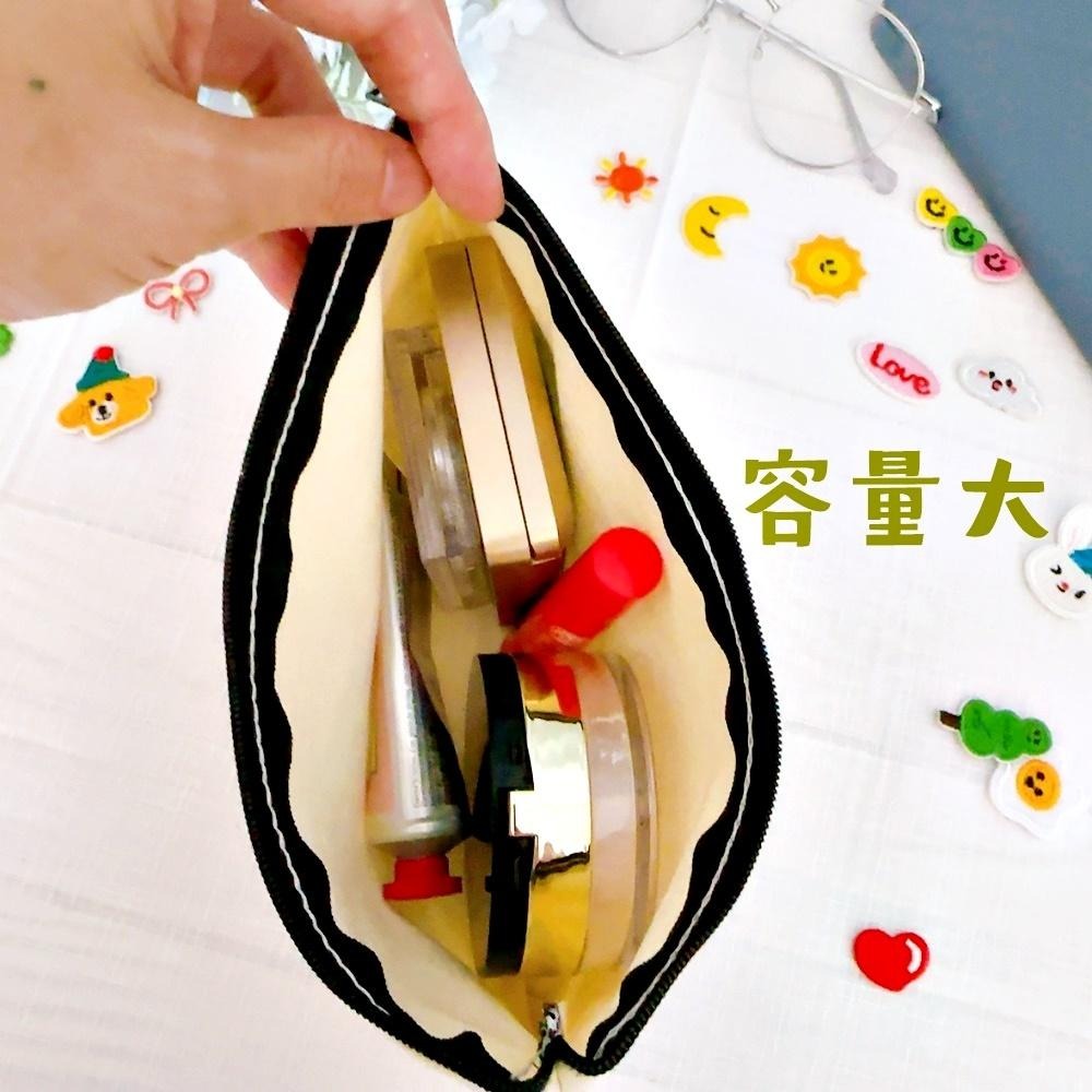 【皮卡布】空白袋 空白帆布筆袋 彩繪空白筆袋 素面筆袋 素面DIY筆袋 布貼筆袋 衛生棉袋 塗鴨包 素面拉鍊筆袋 鉛筆袋-細節圖4