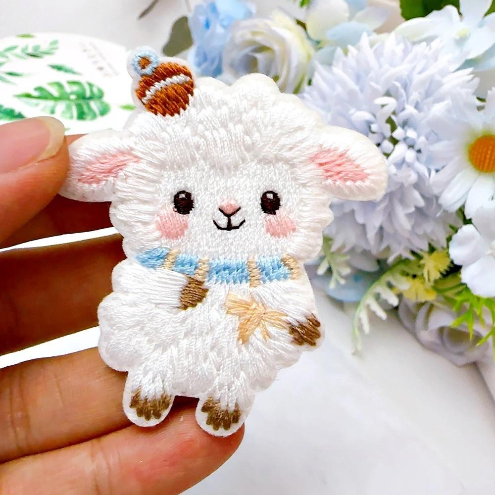 【皮卡布】CH7｜綿羊馬布貼｜可愛布貼｜徽章｜燙布貼｜布貼｜布章｜刺繡布貼｜魔鬼氈布章｜Patch｜補丁｜小綿羊｜臂章-細節圖6