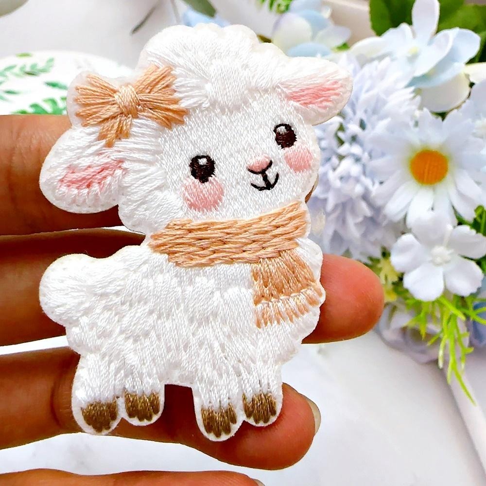 【皮卡布】CH7｜綿羊馬布貼｜可愛布貼｜徽章｜燙布貼｜布貼｜布章｜刺繡布貼｜魔鬼氈布章｜Patch｜補丁｜小綿羊｜臂章-細節圖8