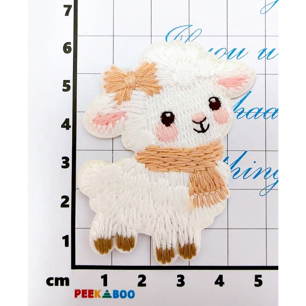 【皮卡布】CH7｜綿羊馬布貼｜可愛布貼｜徽章｜燙布貼｜布貼｜布章｜刺繡布貼｜魔鬼氈布章｜Patch｜補丁｜小綿羊｜臂章-規格圖9