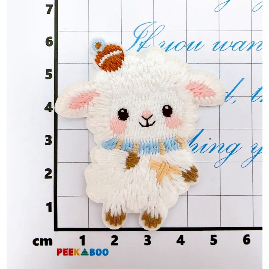 【皮卡布】CH7｜綿羊馬布貼｜可愛布貼｜徽章｜燙布貼｜布貼｜布章｜刺繡布貼｜魔鬼氈布章｜Patch｜補丁｜小綿羊｜臂章-規格圖9