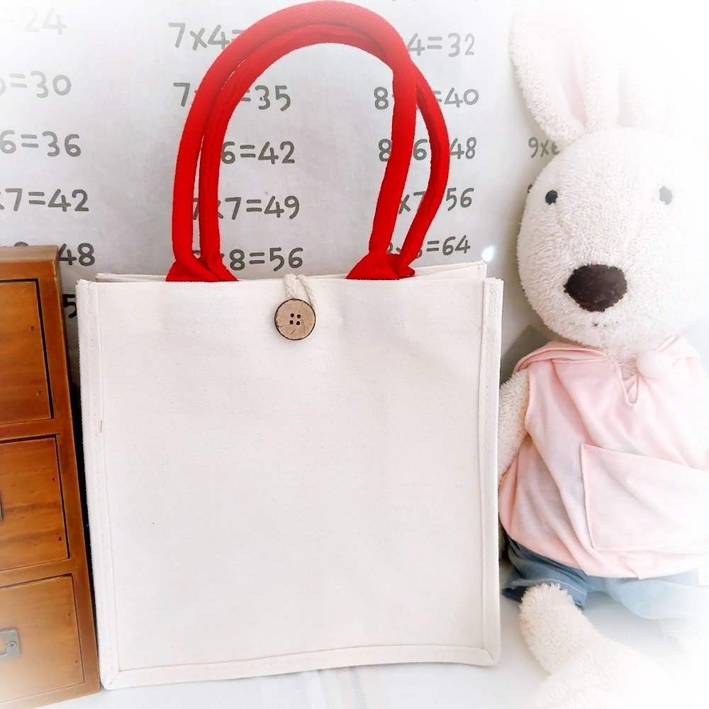 【皮卡布】小立體托特包 立體帆布袋 空白帆布袋 彩繪袋 彩繪包 塗鴨包 素面提袋 素面手提袋 小購物袋-規格圖8