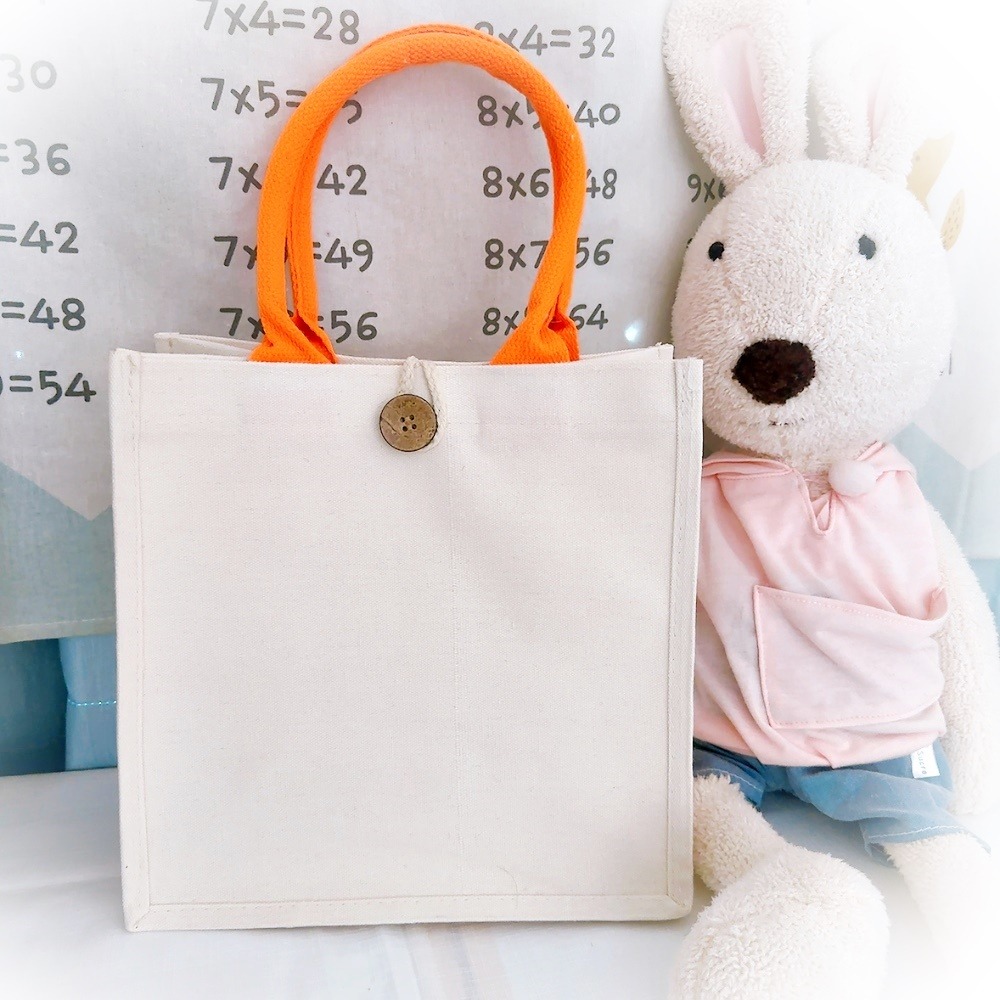 【皮卡布】小立體托特包 立體帆布袋 空白帆布袋 彩繪袋 彩繪包 塗鴨包 素面提袋 素面手提袋 小購物袋-規格圖8