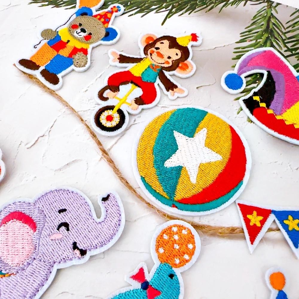 【皮卡布】i20 馬戲團 小丑 布貼 徽章 布貼紙 布章 臂章燙 刺繡布貼 刺繡布貼 熨燙布貼 魔鬼氈布章 Patch-細節圖5