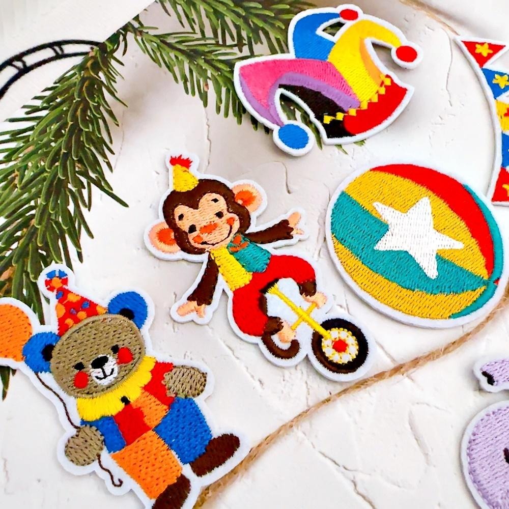 【皮卡布】i20 馬戲團 小丑 布貼 徽章 布貼紙 布章 臂章燙 刺繡布貼 刺繡布貼 熨燙布貼 魔鬼氈布章 Patch-細節圖6