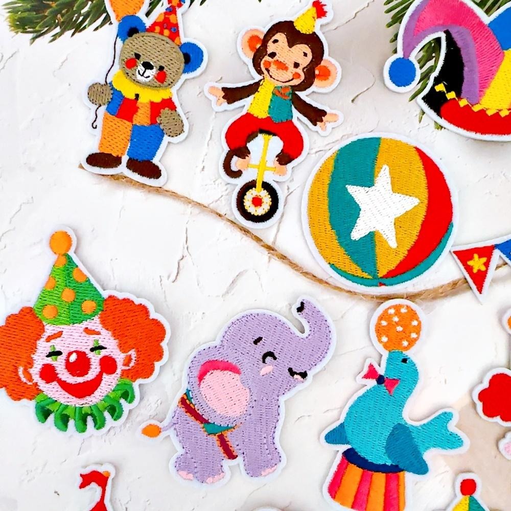 【皮卡布】i20 馬戲團 小丑 布貼 徽章 布貼紙 布章 臂章燙 刺繡布貼 刺繡布貼 熨燙布貼 魔鬼氈布章 Patch-細節圖8