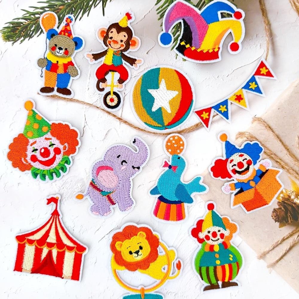 【皮卡布】i20 馬戲團 小丑 布貼 徽章 布貼紙 布章 臂章燙 刺繡布貼 刺繡布貼 熨燙布貼 魔鬼氈布章 Patch-細節圖9