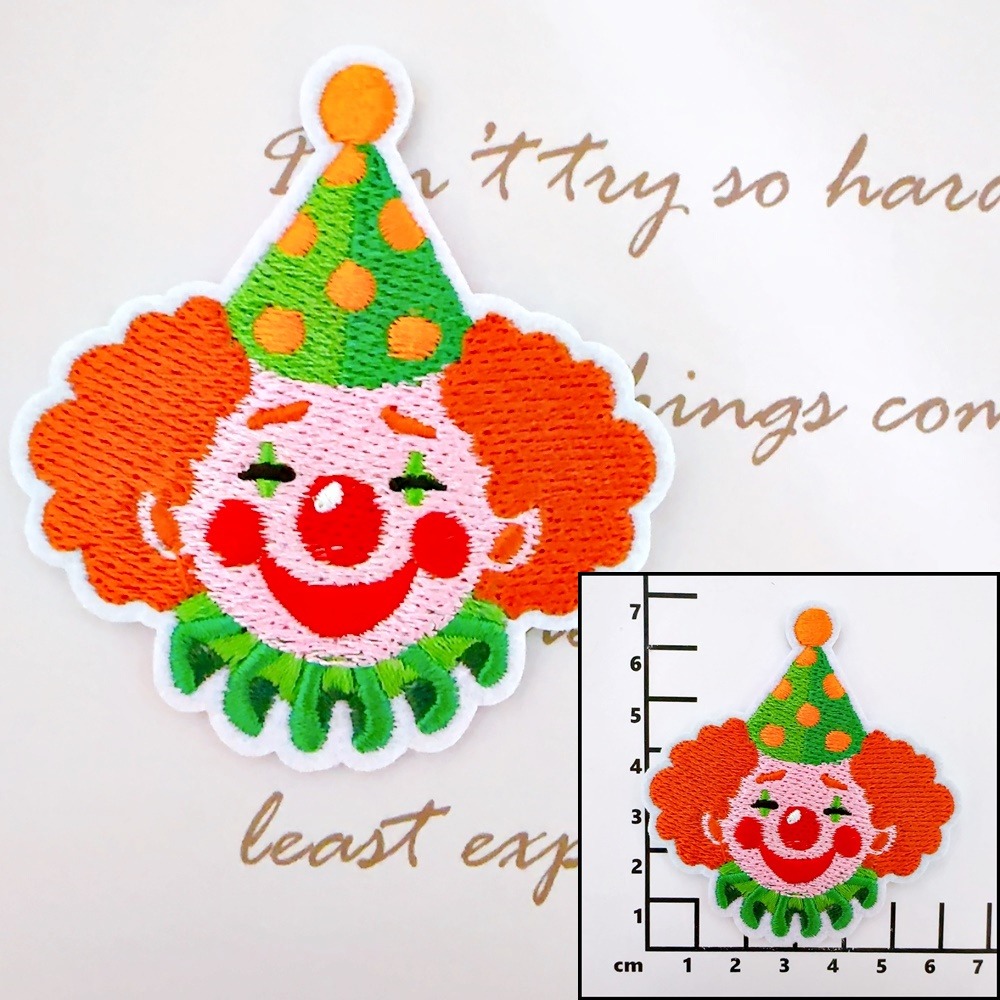 【皮卡布】i20 馬戲團 小丑 布貼 徽章 布貼紙 布章 臂章燙 刺繡布貼 刺繡布貼 熨燙布貼 魔鬼氈布章 Patch-規格圖9