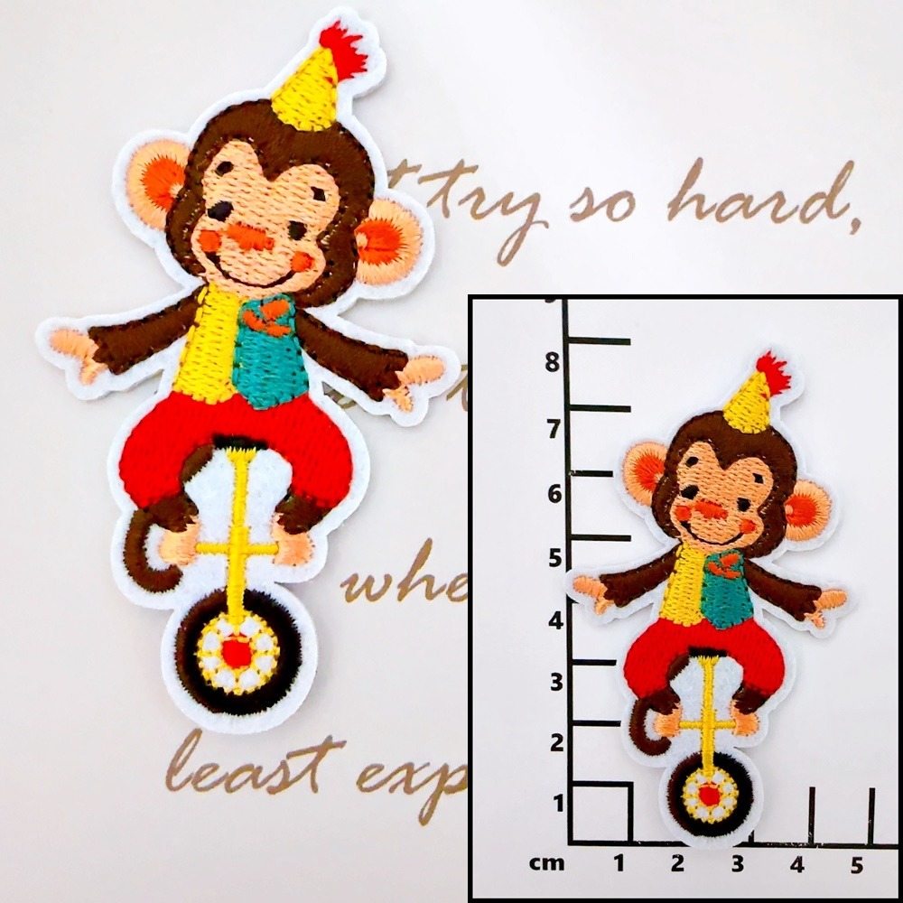 【皮卡布】i20 馬戲團 小丑 布貼 徽章 布貼紙 布章 臂章燙 刺繡布貼 刺繡布貼 熨燙布貼 魔鬼氈布章 Patch-規格圖9
