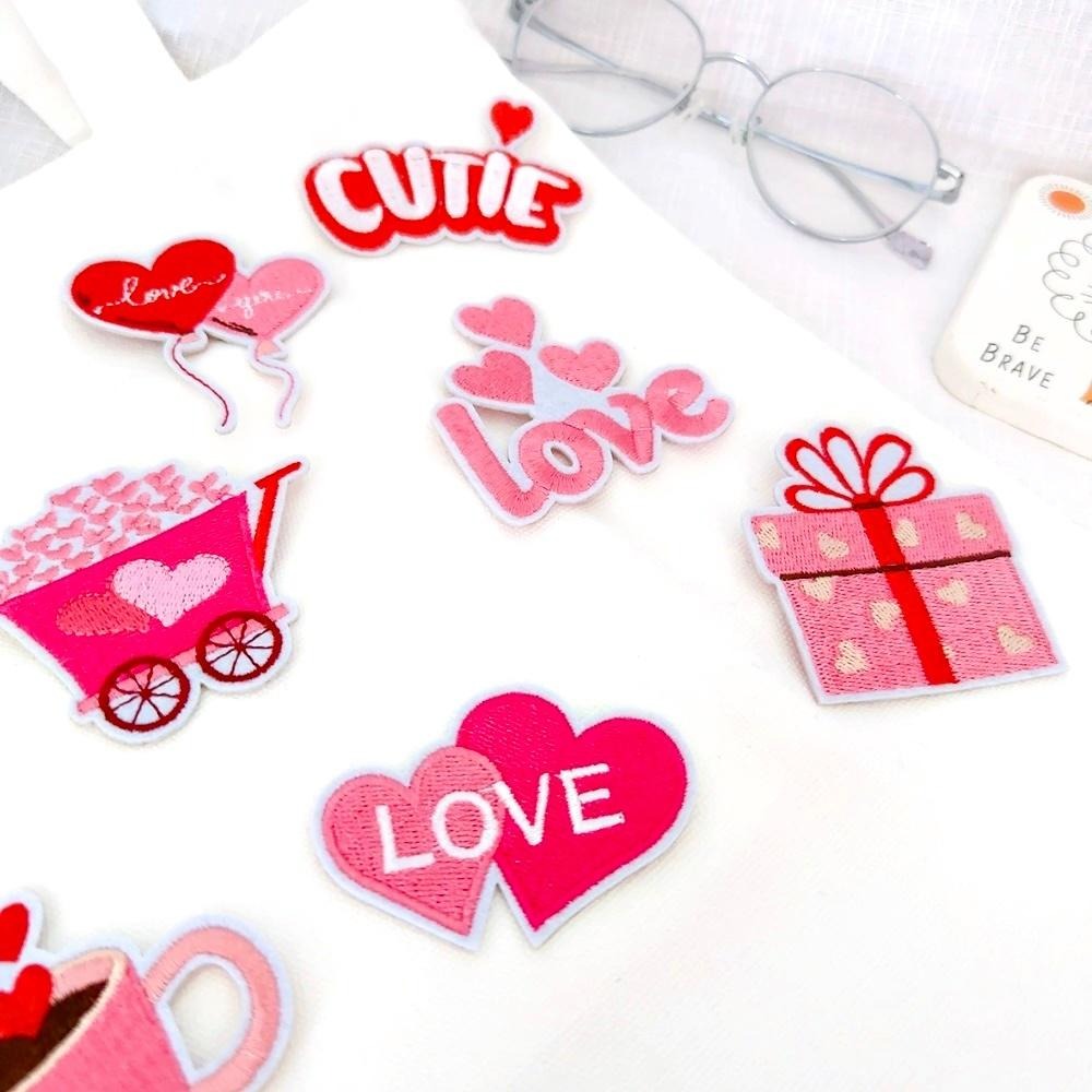 【皮卡布】i22 愛心 氣球 love xoxo 徽章 布貼 燙布貼 布貼紙 刺繡布貼 熨燙貼 魔鬼氈布章 Patch-細節圖2