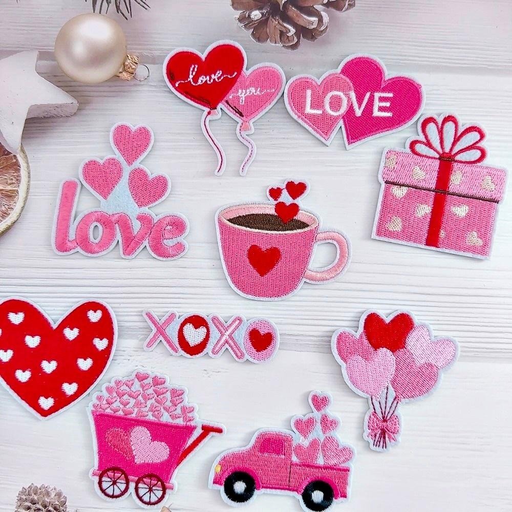 【皮卡布】i22 愛心 氣球 love xoxo 徽章 布貼 燙布貼 布貼紙 刺繡布貼 熨燙貼 魔鬼氈布章 Patch-細節圖4