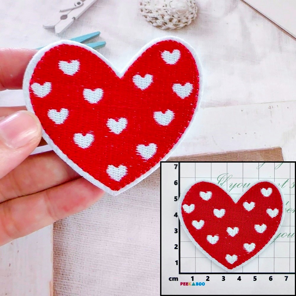 【皮卡布】i22 愛心 氣球 love xoxo 徽章 布貼 燙布貼 布貼紙 刺繡布貼 熨燙貼 魔鬼氈布章 Patch-規格圖8