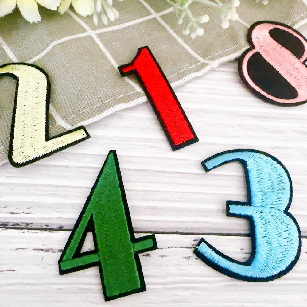 【皮卡布】E18｜數字布貼｜可愛布貼｜臂章｜徽章｜燙布貼｜布貼｜布章｜刺繡布貼｜魔鬼氈布章｜補丁｜Patch｜可愛魔鬼氈-細節圖2