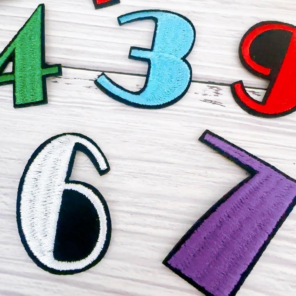 【皮卡布】E18｜數字布貼｜可愛布貼｜臂章｜徽章｜燙布貼｜布貼｜布章｜刺繡布貼｜魔鬼氈布章｜補丁｜Patch｜可愛魔鬼氈-細節圖3