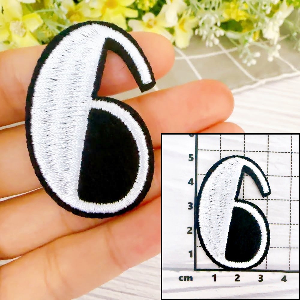 【皮卡布】E18｜數字布貼｜可愛布貼｜臂章｜徽章｜燙布貼｜布貼｜布章｜刺繡布貼｜魔鬼氈布章｜補丁｜Patch｜可愛魔鬼氈-規格圖5