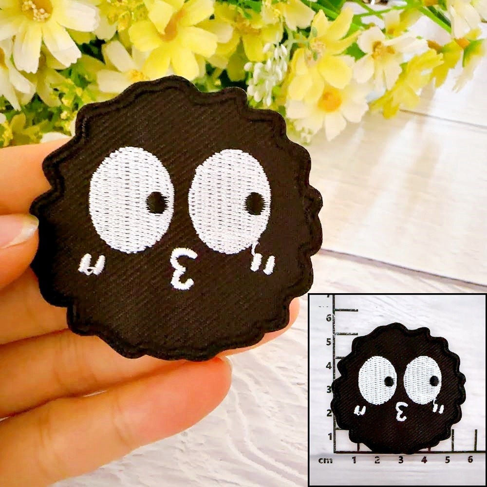 【皮卡布】微笑布貼 布章 臂章布貼 刺繡布章 徽章 刺繡貼布 熨燙貼 燙布貼 Patch  補丁貼 魔鬼氈布章 魔術氈-規格圖5