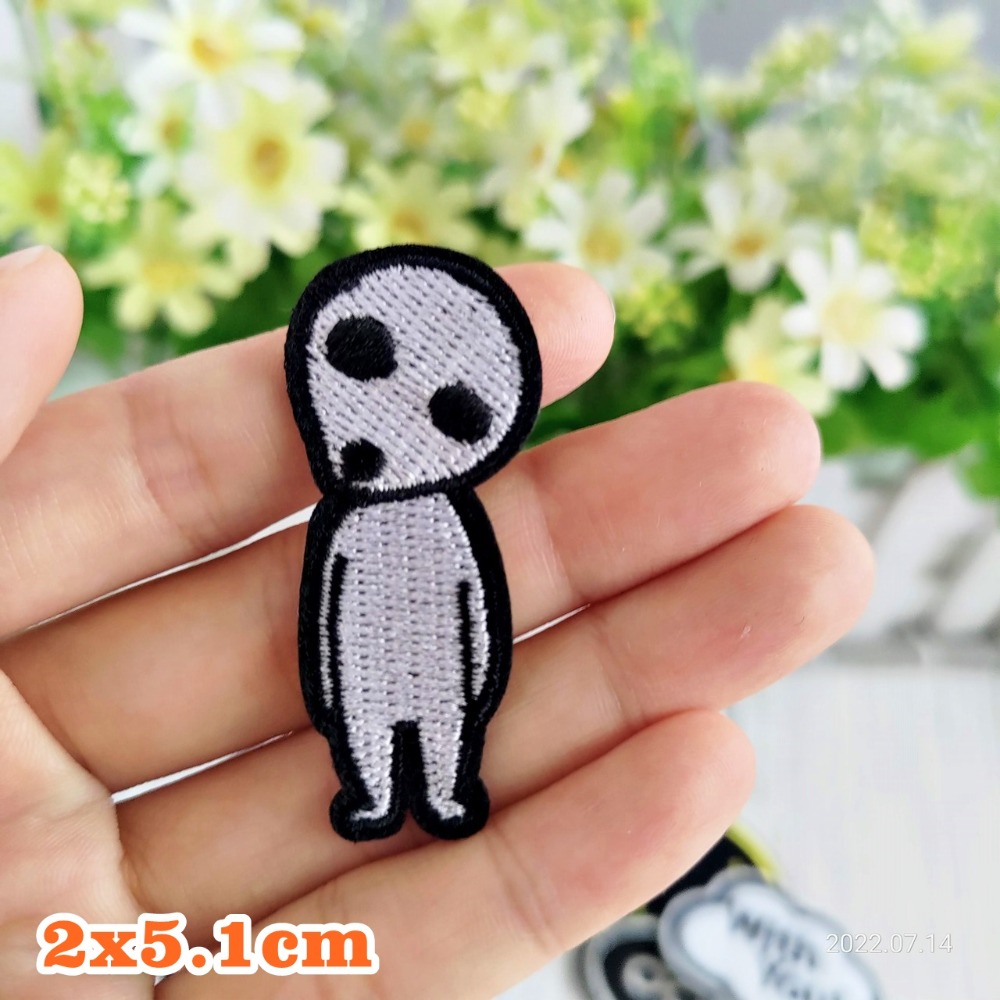 【皮卡布】K3  鬍子 布貼 裝飾 布章 臂章燙 刺繡燙布貼 徽章 刺繡布貼 補丁補破洞 熨燙貼 熨燙布貼 Patch-規格圖1