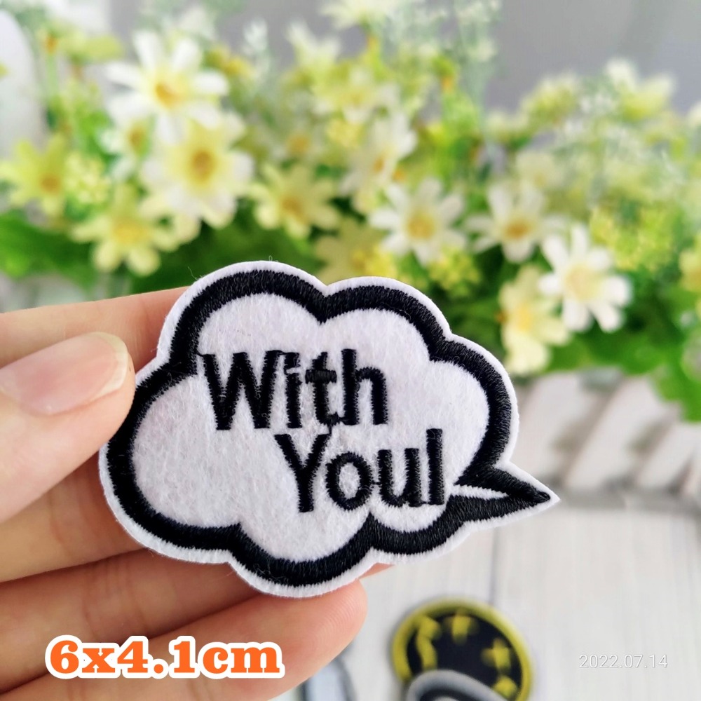 【皮卡布】K3  鬍子 布貼 裝飾 布章 臂章燙 刺繡燙布貼 徽章 刺繡布貼 補丁補破洞 熨燙貼 熨燙布貼 Patch-規格圖1