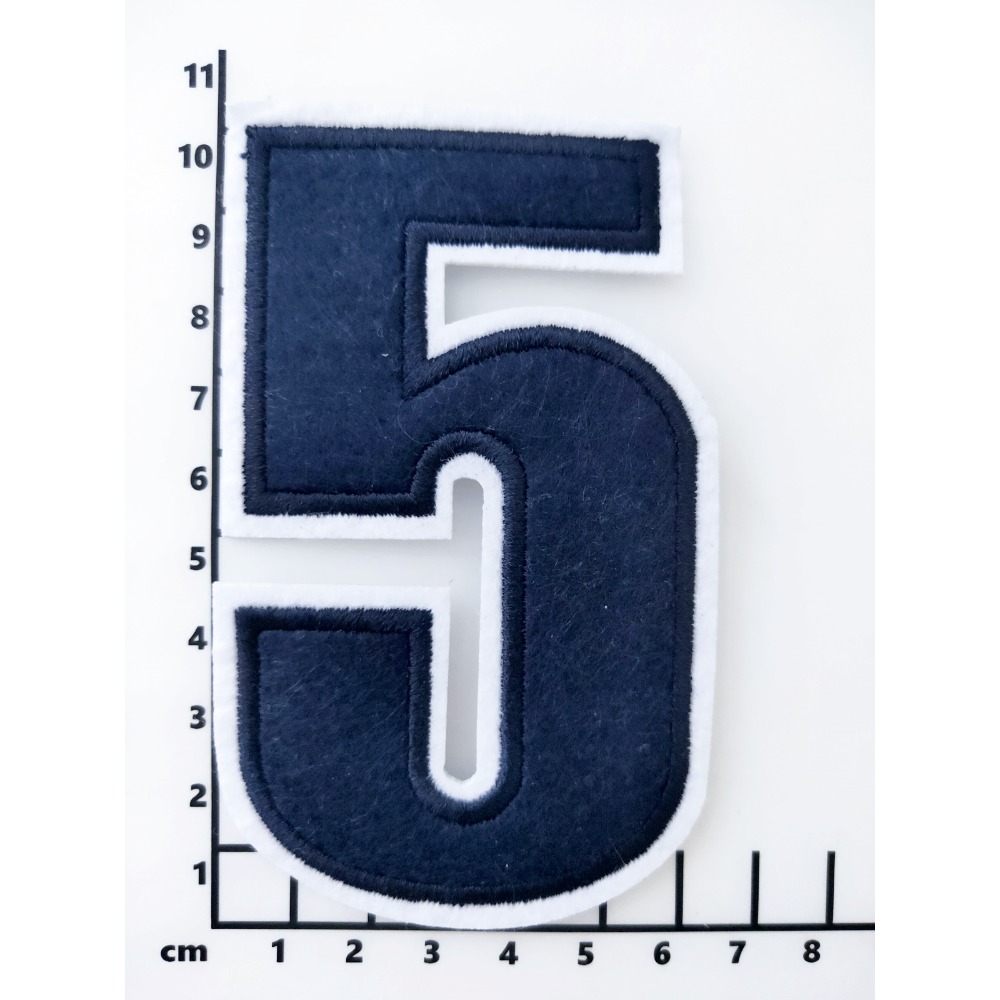 【皮卡布】E10-  黑色大數字布貼 布貼 臂章燙 刺繡燙布貼 徽章 刺繡布貼 補丁 燙貼布 熨燙布貼 魔鬼氈布章-規格圖2