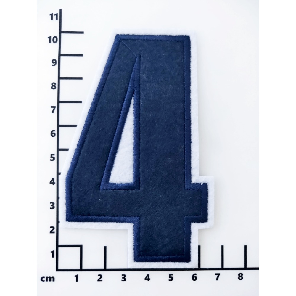 【皮卡布】E10-  黑色大數字布貼 布貼 臂章燙 刺繡燙布貼 徽章 刺繡布貼 補丁 燙貼布 熨燙布貼 魔鬼氈布章-規格圖2