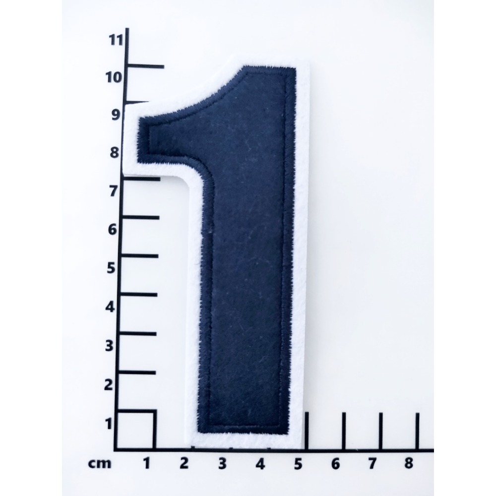 【皮卡布】E10-  黑色大數字布貼 布貼 臂章燙 刺繡燙布貼 徽章 刺繡布貼 補丁 燙貼布 熨燙布貼 魔鬼氈布章-規格圖2