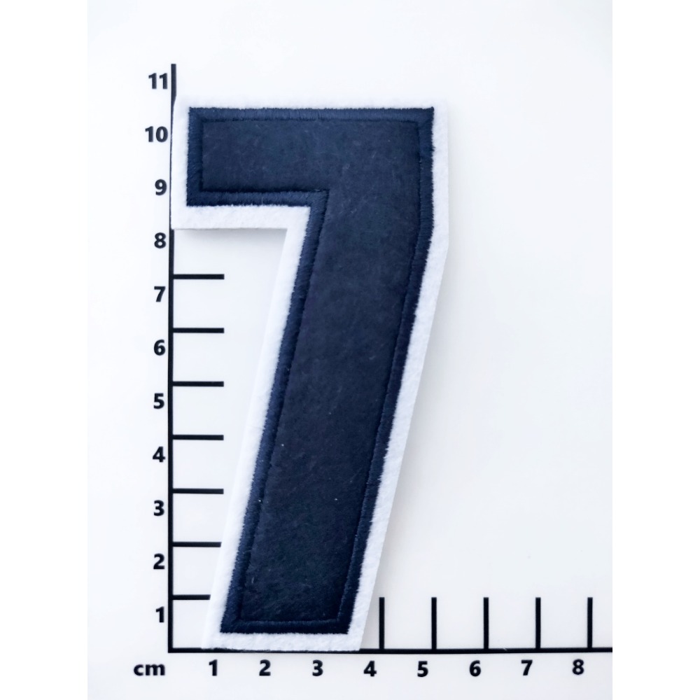 【皮卡布】E10-  黑色大數字布貼 布貼 臂章燙 刺繡燙布貼 徽章 刺繡布貼 補丁 燙貼布 熨燙布貼 魔鬼氈布章-規格圖2