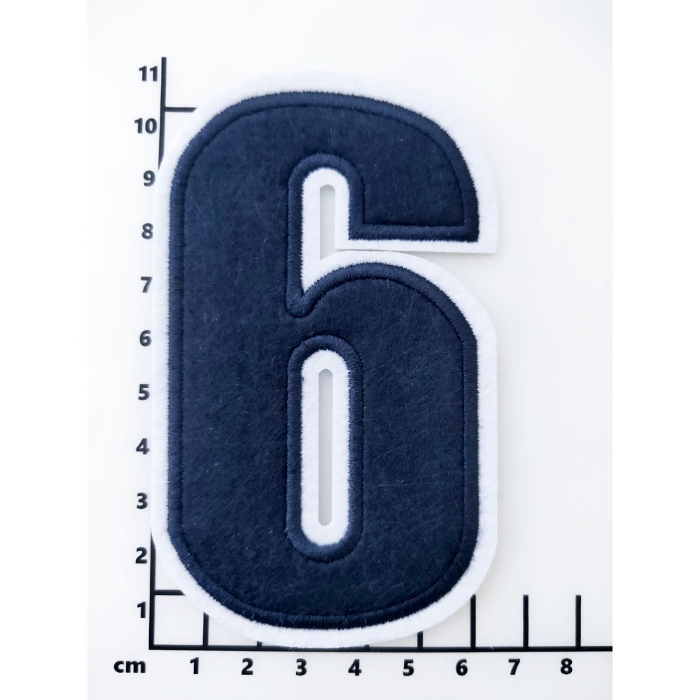 【皮卡布】E10-  黑色大數字布貼 布貼 臂章燙 刺繡燙布貼 徽章 刺繡布貼 補丁 燙貼布 熨燙布貼 魔鬼氈布章-規格圖2