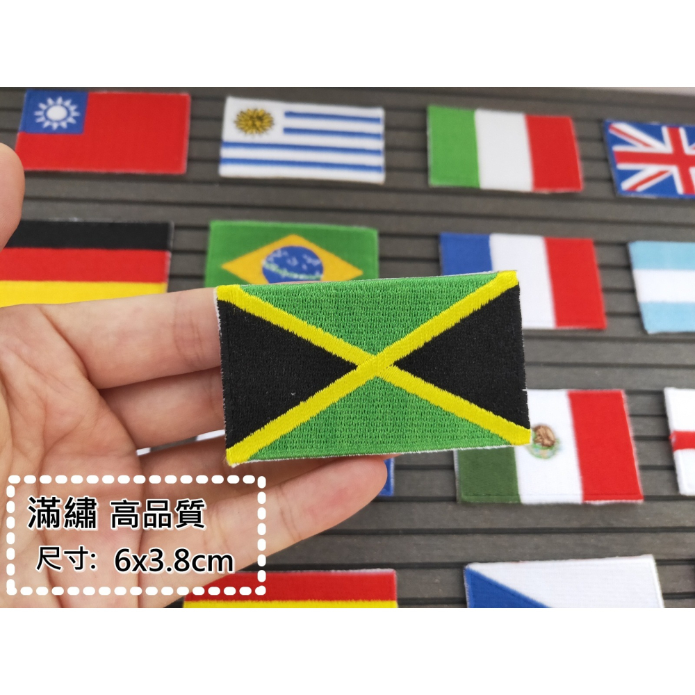 【皮卡布】Y1 滿繡 臂章 台灣國旗 國旗臂章  魔術貼 PATCH 國旗布貼 熨燙徽章 刺繡布貼 魔鬼氈布章 FLAG-細節圖2