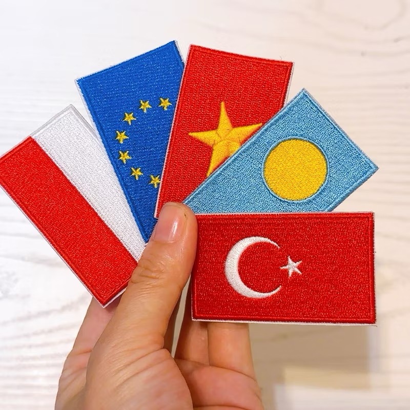 【皮卡布】Y1 滿繡 臂章 台灣國旗 國旗臂章  魔術貼 PATCH 國旗布貼 熨燙徽章 刺繡布貼 魔鬼氈布章 FLAG-規格圖6