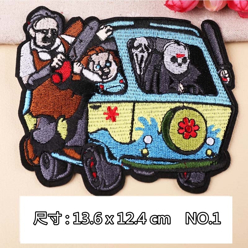 【皮卡布】P10｜德州電鋸殺人狂｜恰吉 驚聲尖叫｜布章｜臂章｜徽章｜燙布貼｜布貼｜布貼紙｜刺繡布貼｜魔鬼氈布章｜刺繡臂章-細節圖2