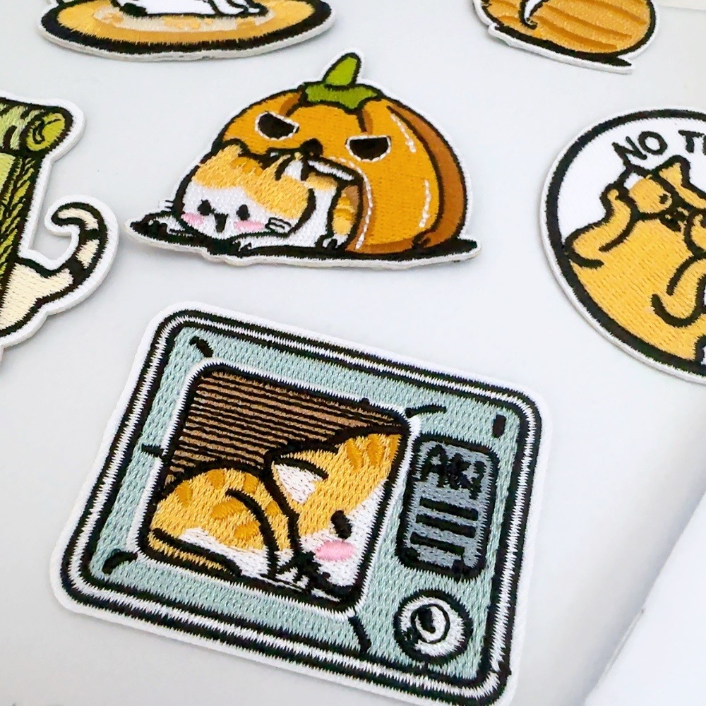 【皮卡布】H15｜貓咪｜小貓｜臂章｜徽章｜燙布貼｜布貼｜布章｜刺繡布貼｜魔鬼氈布章｜補丁｜刺繡貼｜布貼紙｜刺繡布章-細節圖2