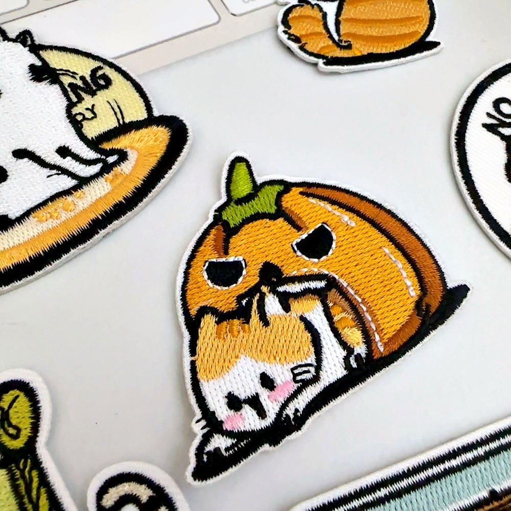 【皮卡布】H15｜貓咪｜小貓｜臂章｜徽章｜燙布貼｜布貼｜布章｜刺繡布貼｜魔鬼氈布章｜補丁｜刺繡貼｜布貼紙｜刺繡布章-細節圖4