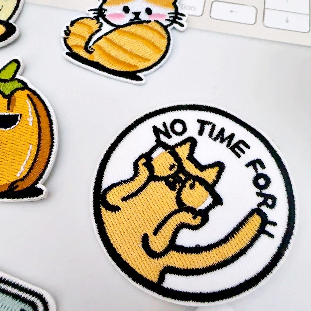 【皮卡布】H15｜貓咪｜小貓｜臂章｜徽章｜燙布貼｜布貼｜布章｜刺繡布貼｜魔鬼氈布章｜補丁｜刺繡貼｜布貼紙｜刺繡布章-細節圖7