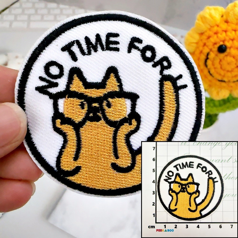 【皮卡布】H15｜貓咪｜小貓｜臂章｜徽章｜燙布貼｜布貼｜布章｜刺繡布貼｜魔鬼氈布章｜補丁｜刺繡貼｜布貼紙｜刺繡布章-規格圖9