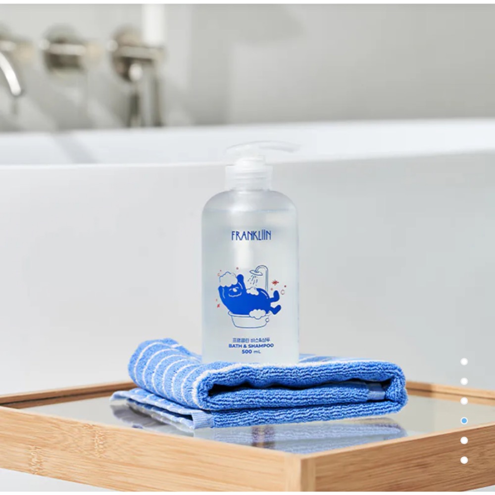 韓國 FRANKLiiN 寶寶無添加2in1沐浴洗髮露 500ml-細節圖2