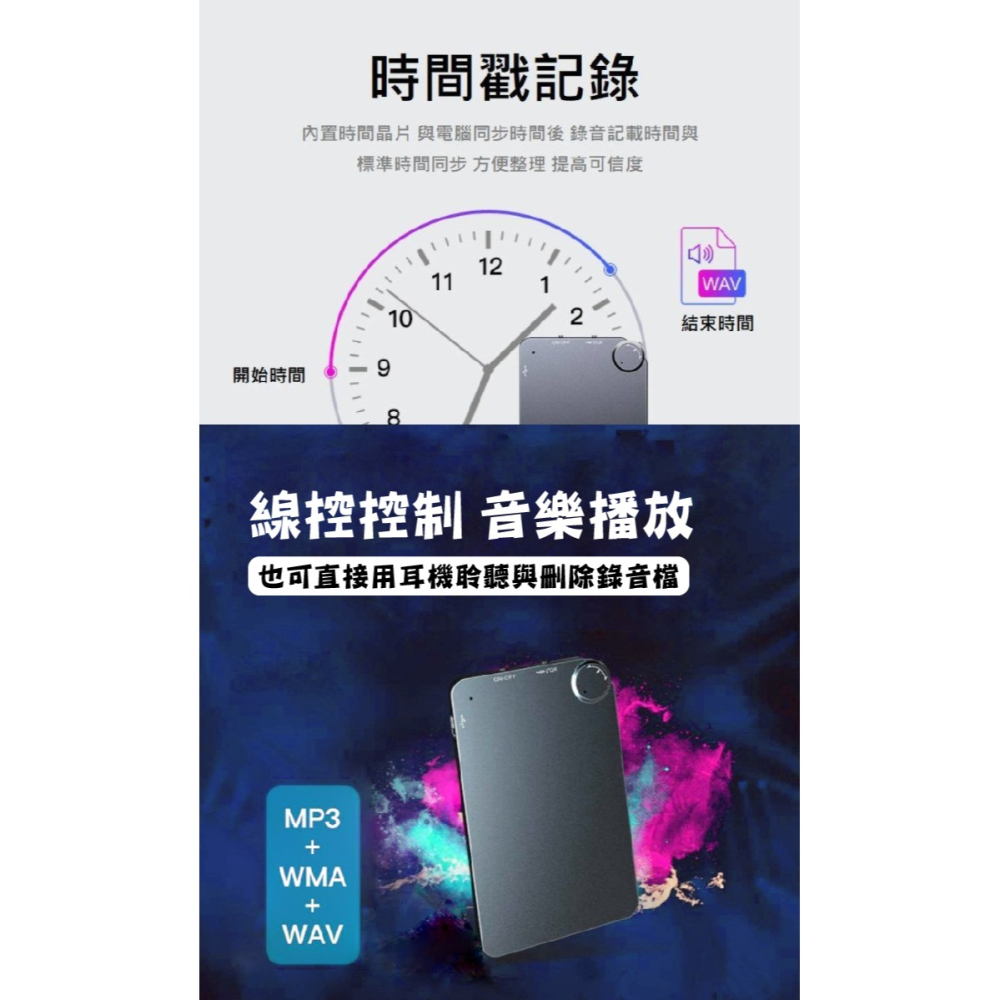 G9 卡片型錄音筆 內建32G 聲控錄音12天 連續錄音120小時 小巧輕薄 超級隱密 可放皮夾卡槽-細節圖8