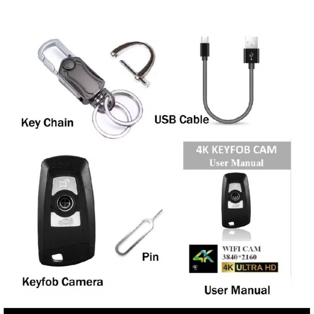 R9 真4K畫質 汽車遙控器造型  SONY鏡頭 超高畫質  IMX179 密錄 針孔 偽裝 攝影機(寶力數位大豐店)-細節圖4