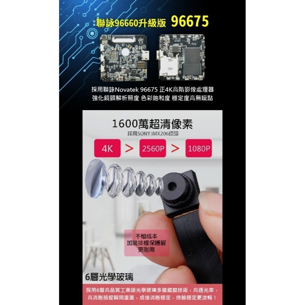 W9變焦版 X9V39M 聯詠 matecam IMX258 IMX317 針孔攝影 微型攝影機 密錄器 寶力數位華夏店-細節圖6