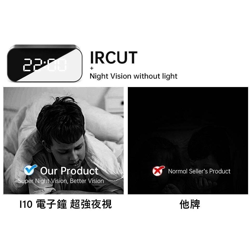 i10 電子鐘 超強紅外夜視 移動偵測 遠端觀看 斷電可錄 偽裝攝影 密錄器 針孔錄影機 秘錄器【寶力數位華夏店】-細節圖5