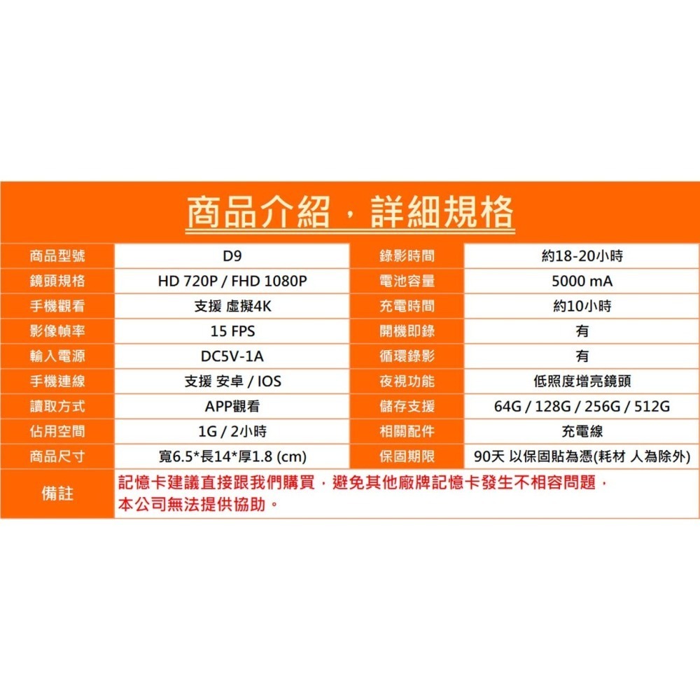 D9 AI HD/FHD行動電源 智能監控 入侵通知 警報錄影 自動夜視 收音超強 秒速連線 【寶力數位建國總店】-細節圖6